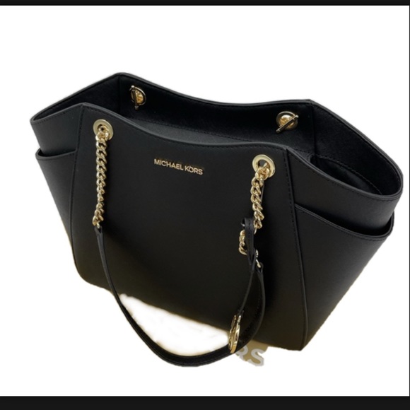 NWT Michael Kors Black Large shoulder tote bag - Picture 5 of 12